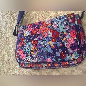 Vera Bradley Colorful Floral Quilted Laptop Bag